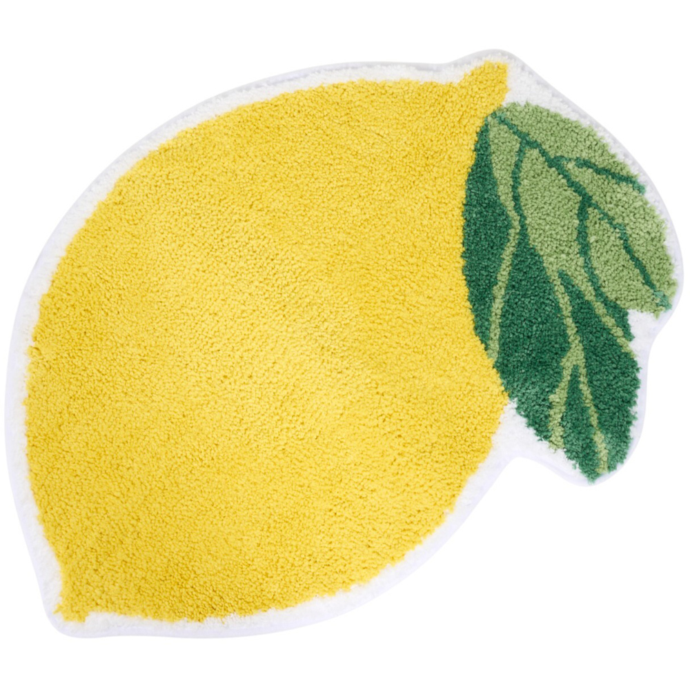 Lemon Bath Mat Yellow Image 3