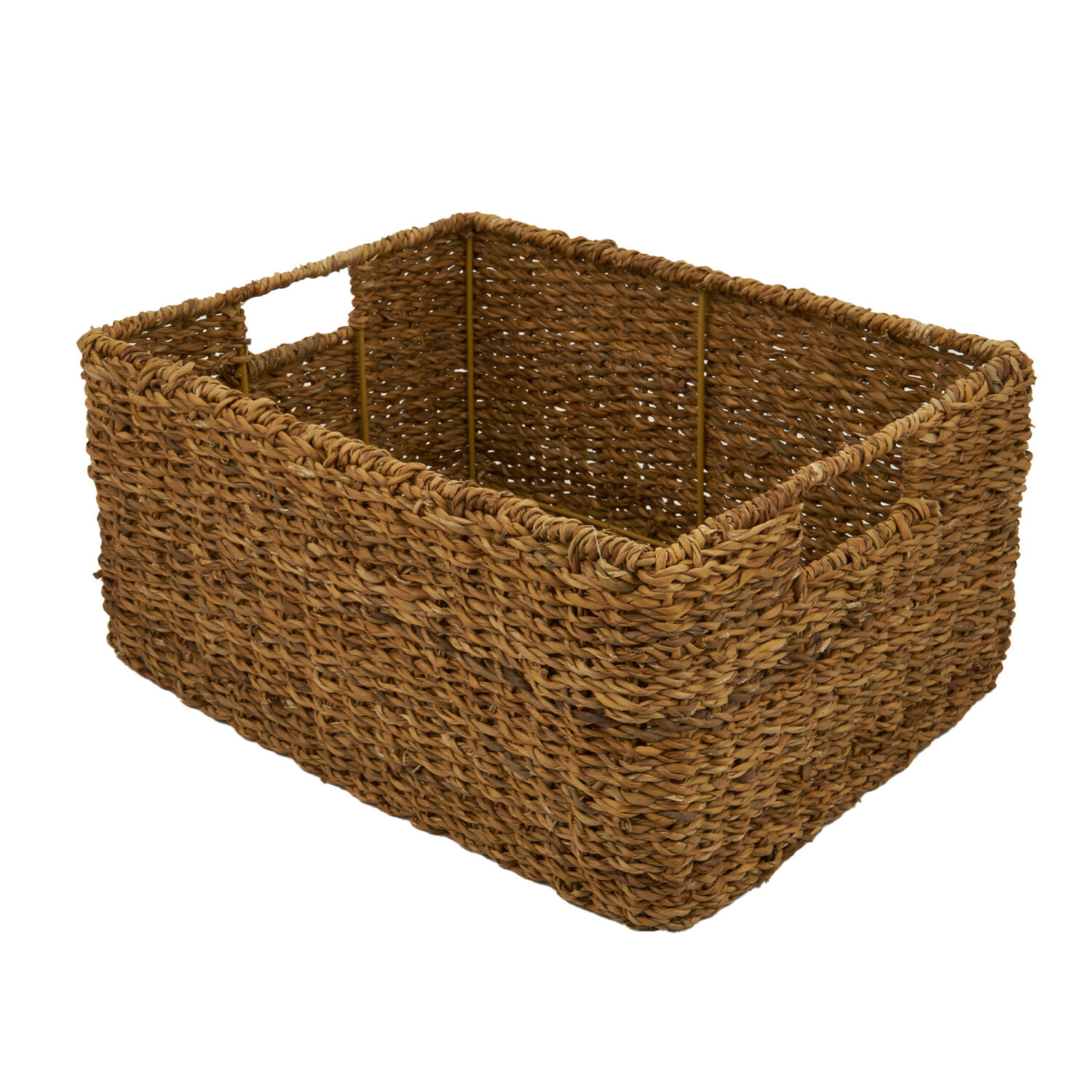 Set of 2 Sea Grass Storage Baskets - Brown Image 3