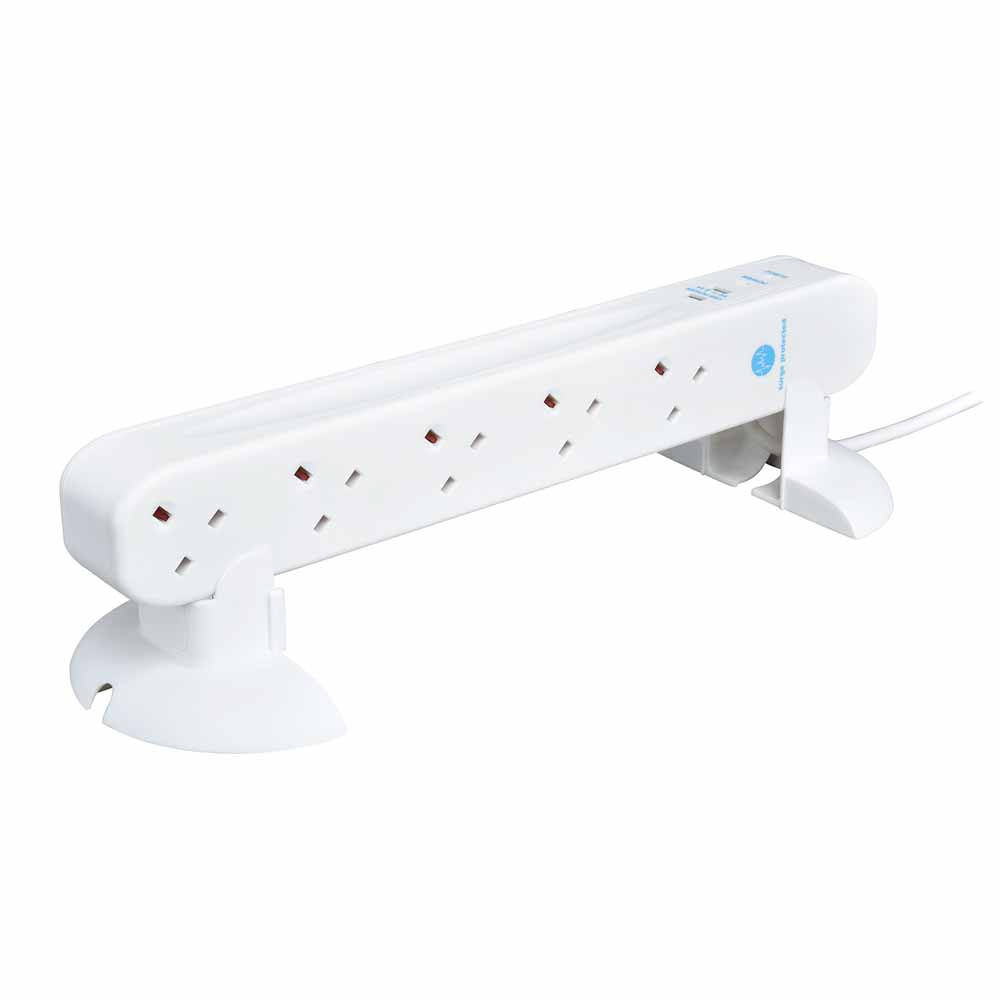 Wilko 10 Socket Extension Tower with USB Image 3