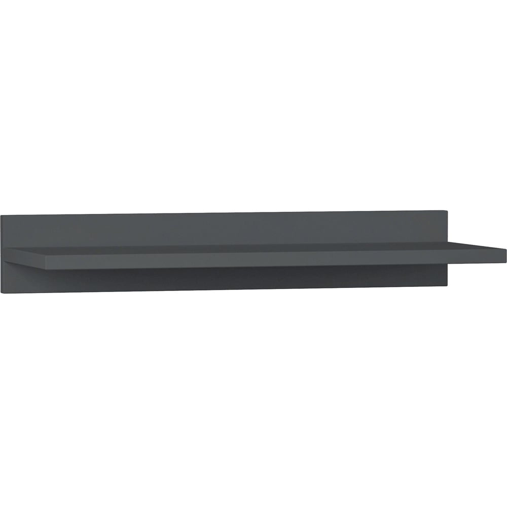 Decortie Simple Anthracite Modern Floating Wall Mounted Shelf Image 1