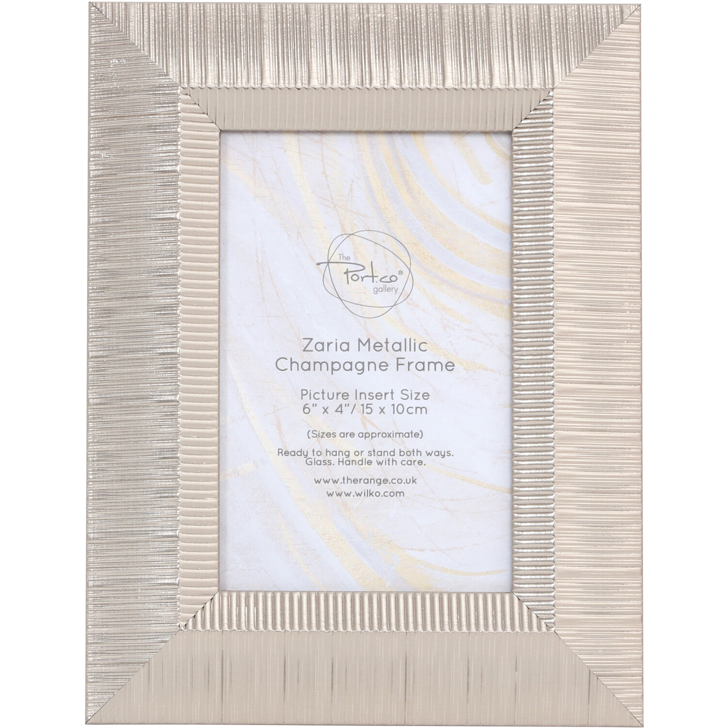 Zaria Metallic Champagne Frame - Gold / 6x4in Image 1