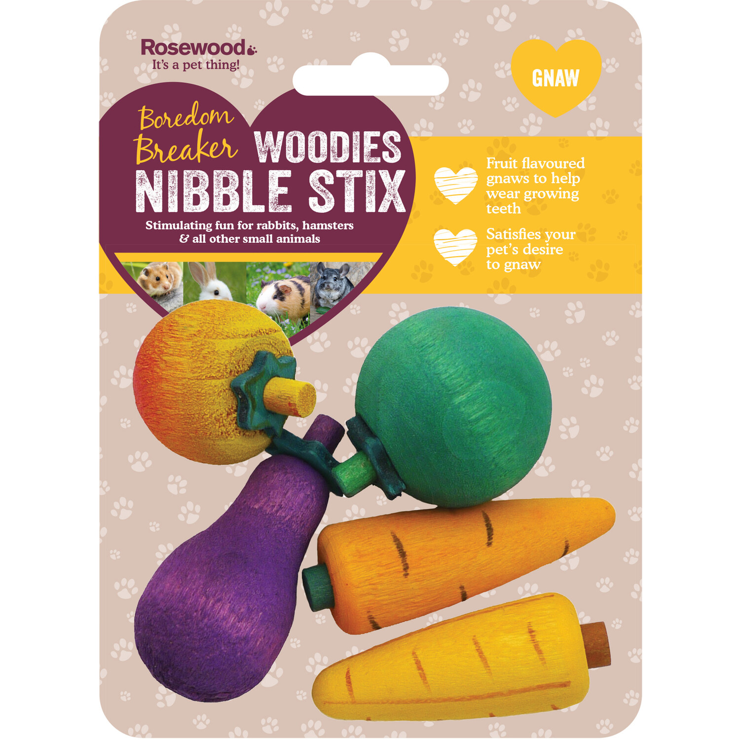 Rosewood Small Animal Woodies Nibble Stix Toy Image