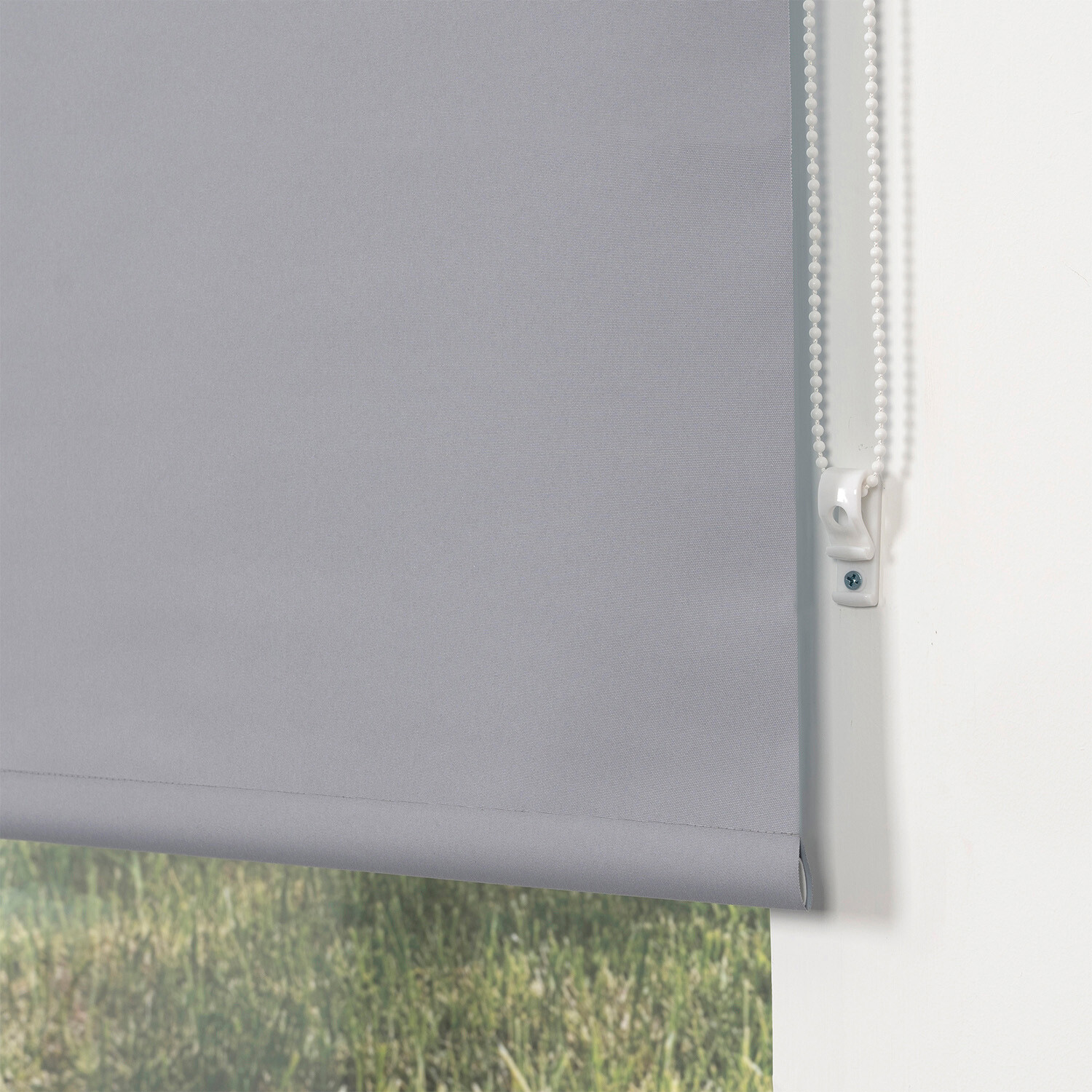 Divante Plain Blackout Roller Blind - Cloud Grey / 180cm Image 3