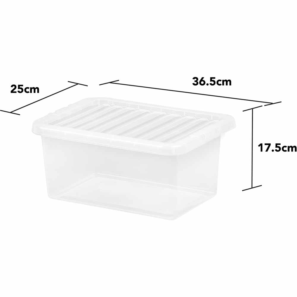 Wham 11L Crystal Storage Box and Lid 5 Pack Image 4