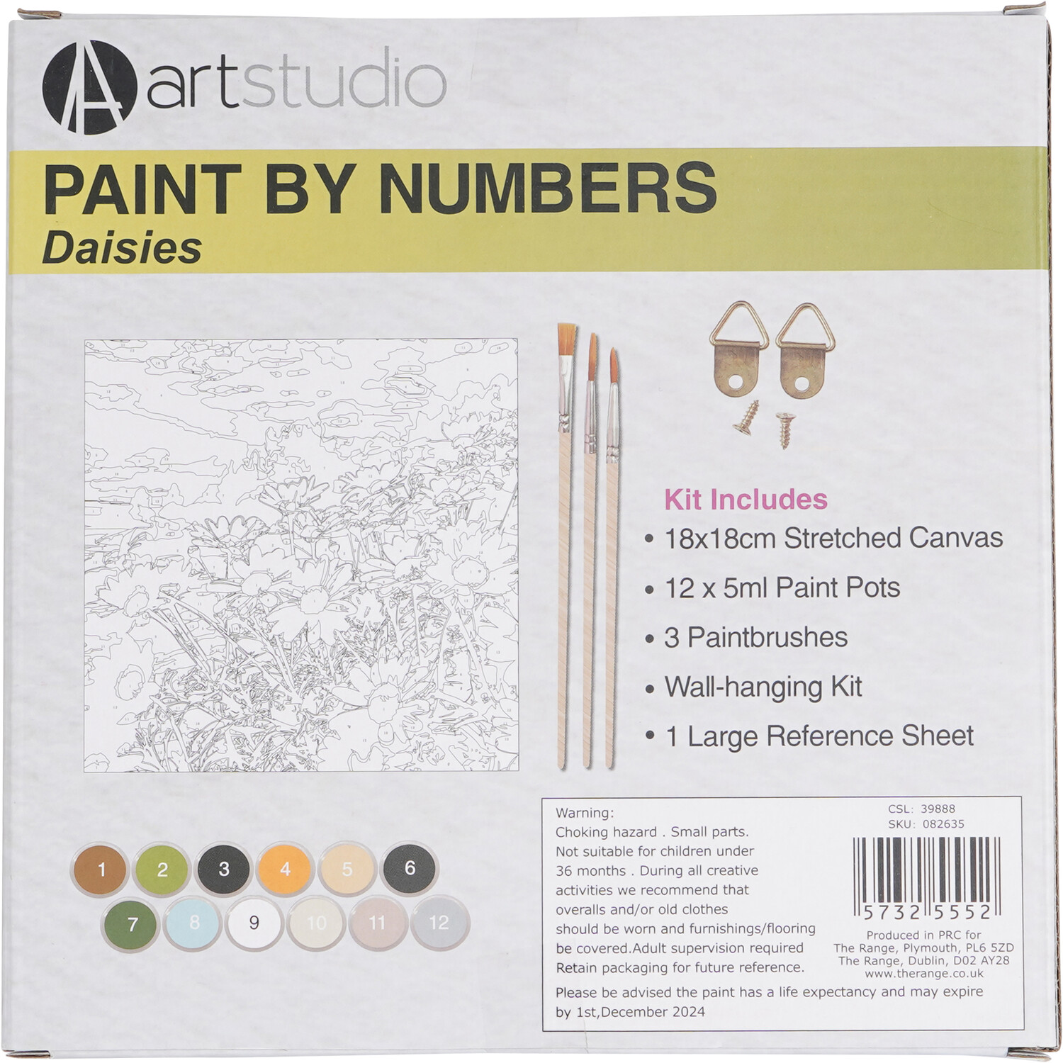 Art Studio Paint by Numbers - Daisies Image 3
