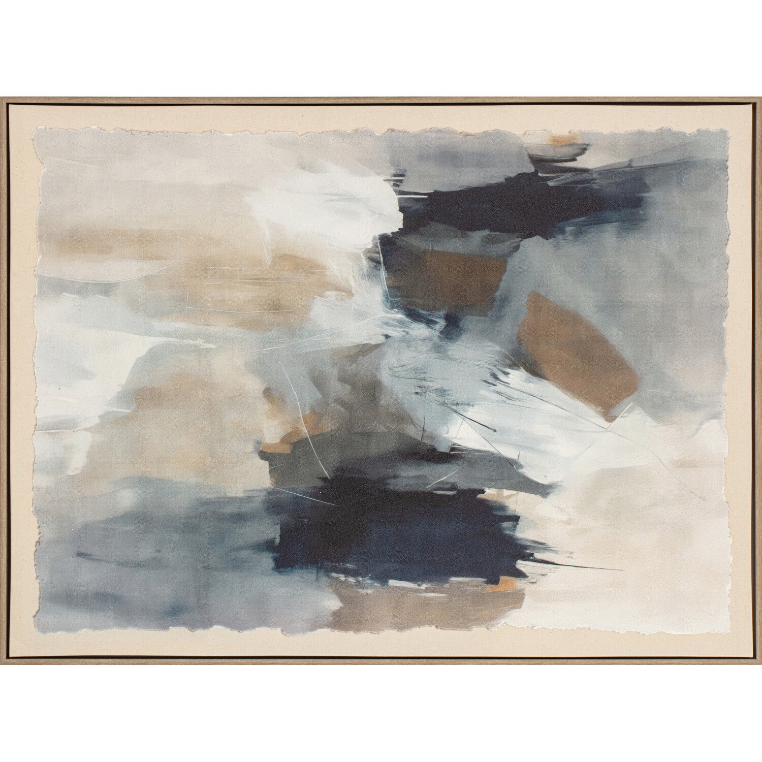 Hand Finished Misty Abstract Canvas Image 7