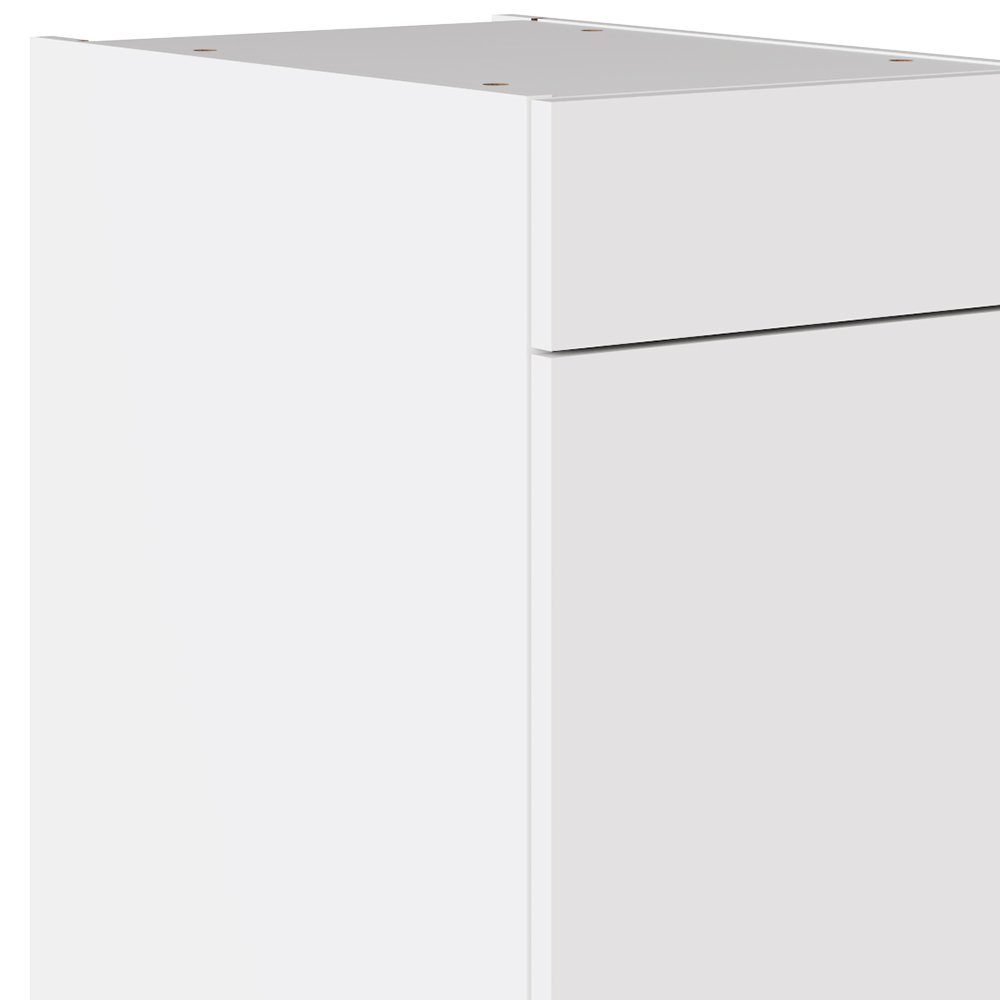 Kitchen Kit Value Slab Matt White Drawerline Base Cabinet 400mm Image 2