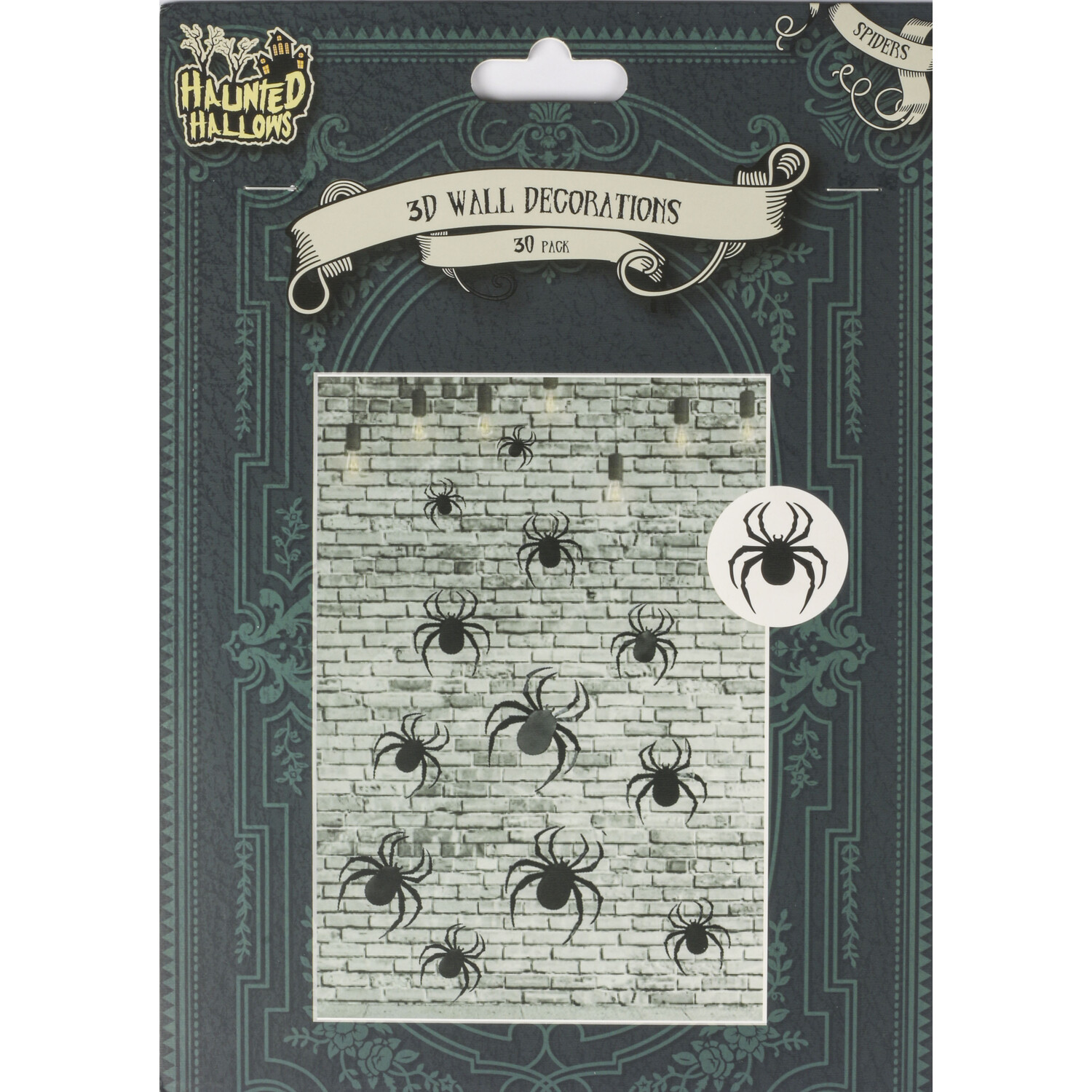 Pack of 30 3D Halloween Wall Decorations Image 1