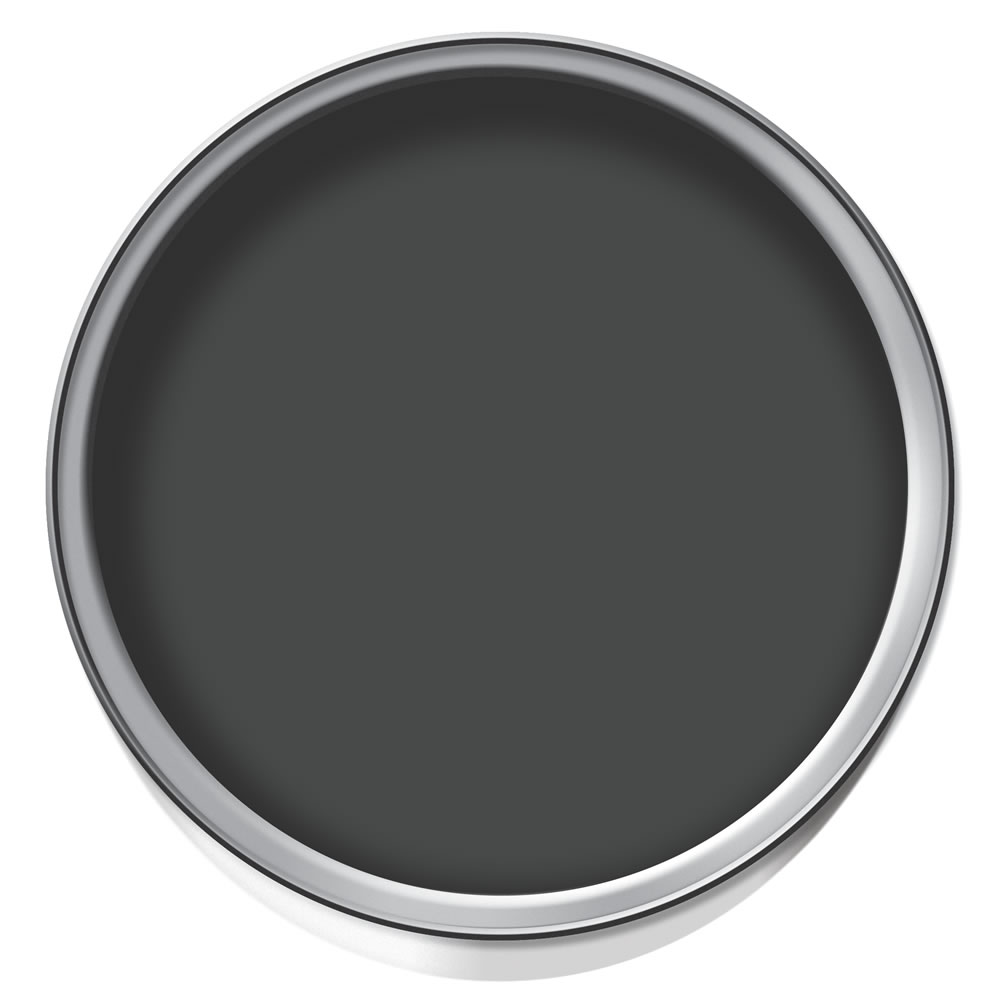 Wilko Barely Black Emulsion Paint Tester Pot 75ml Image 2