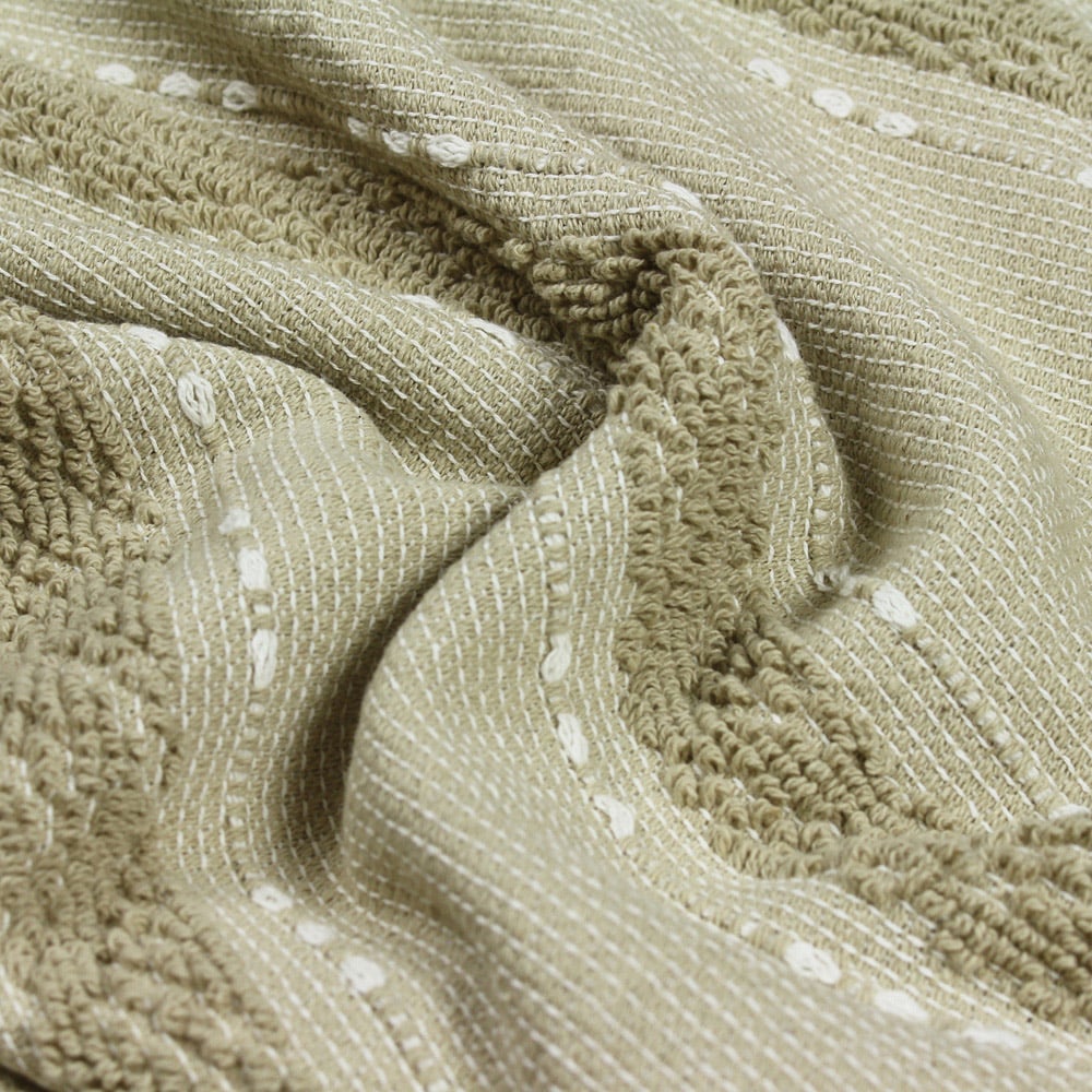 furn. Sundown Natural Woven Tufted Stripe Throw 130 x 180cm Image 3