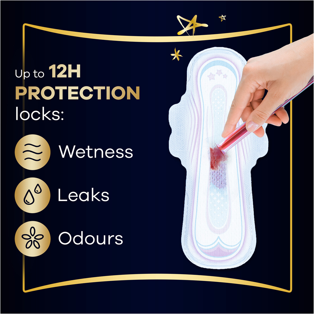 Pack of 8 Always Ultra Secure Night Pads Image 2
