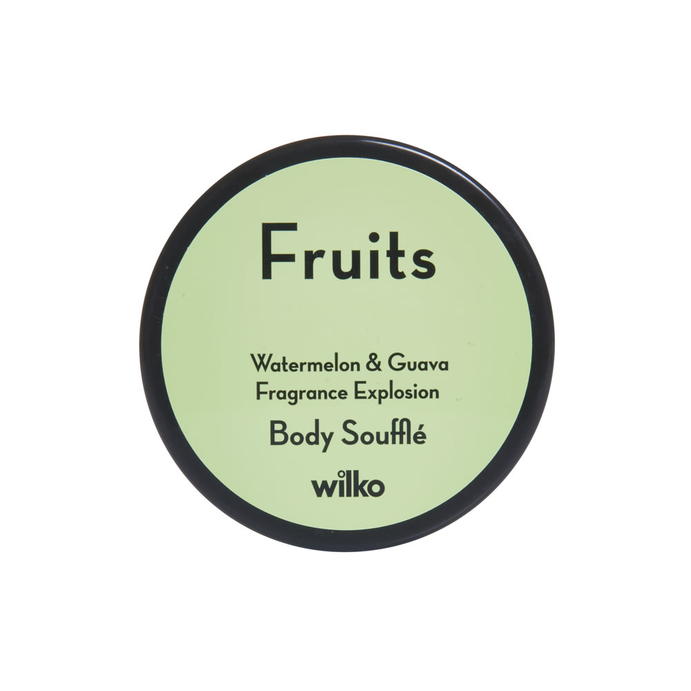 Wilko Fruits Watermelon and Guava Body Souffle 200ml Image 1