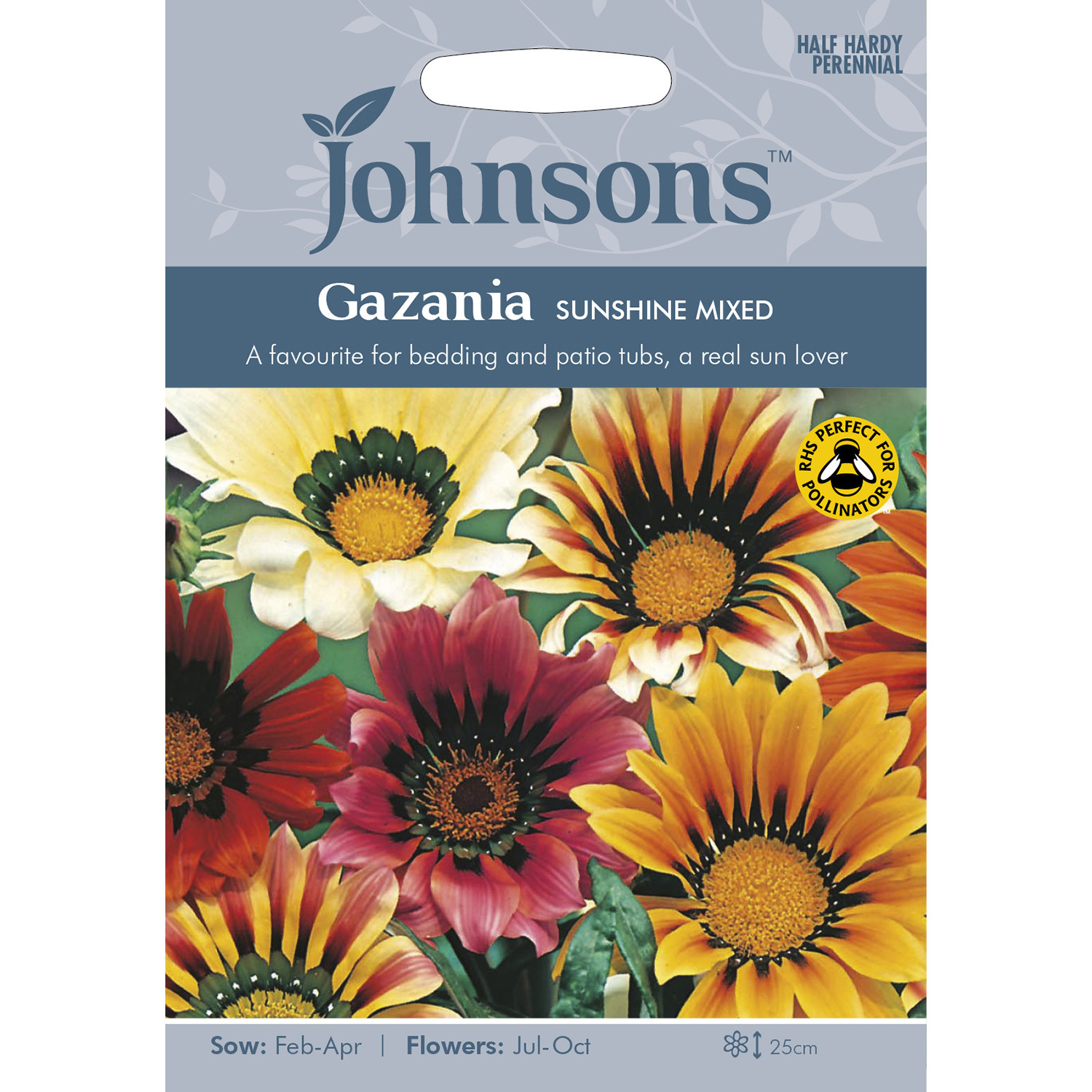Johnsons Gazania Sunshine Mixed Flower Seeds Image 2