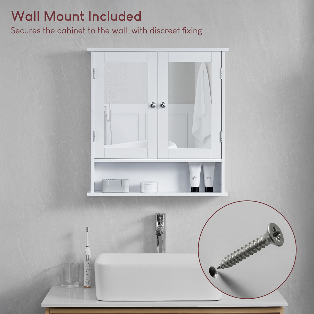 BATH VIDA Priano 2 Door Mirror Bathroom Cabinet Image 7