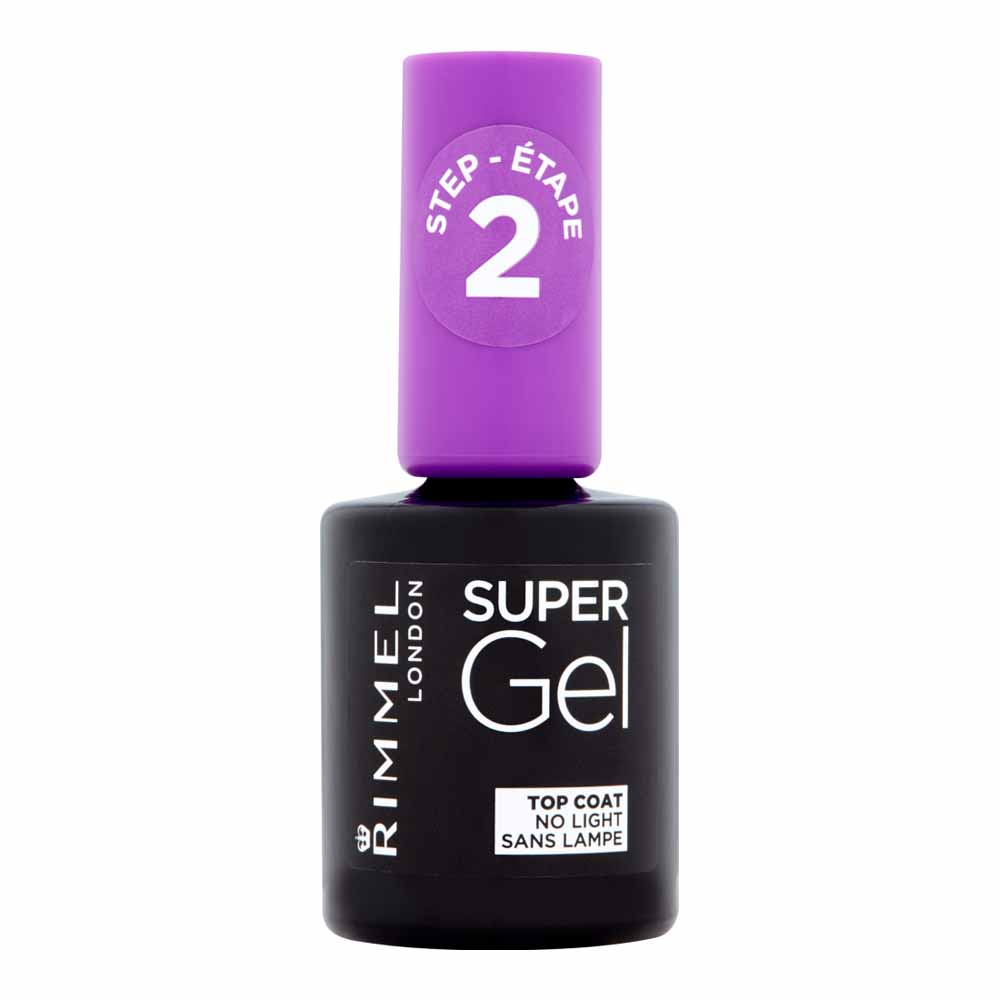 Rimmel Super Gel Nail Polish Top Coat Clear Image 1