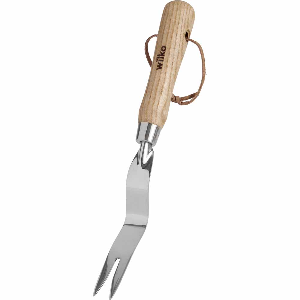 Wilko Wood Handle Stainless Steel Daisy Grubber Image 2