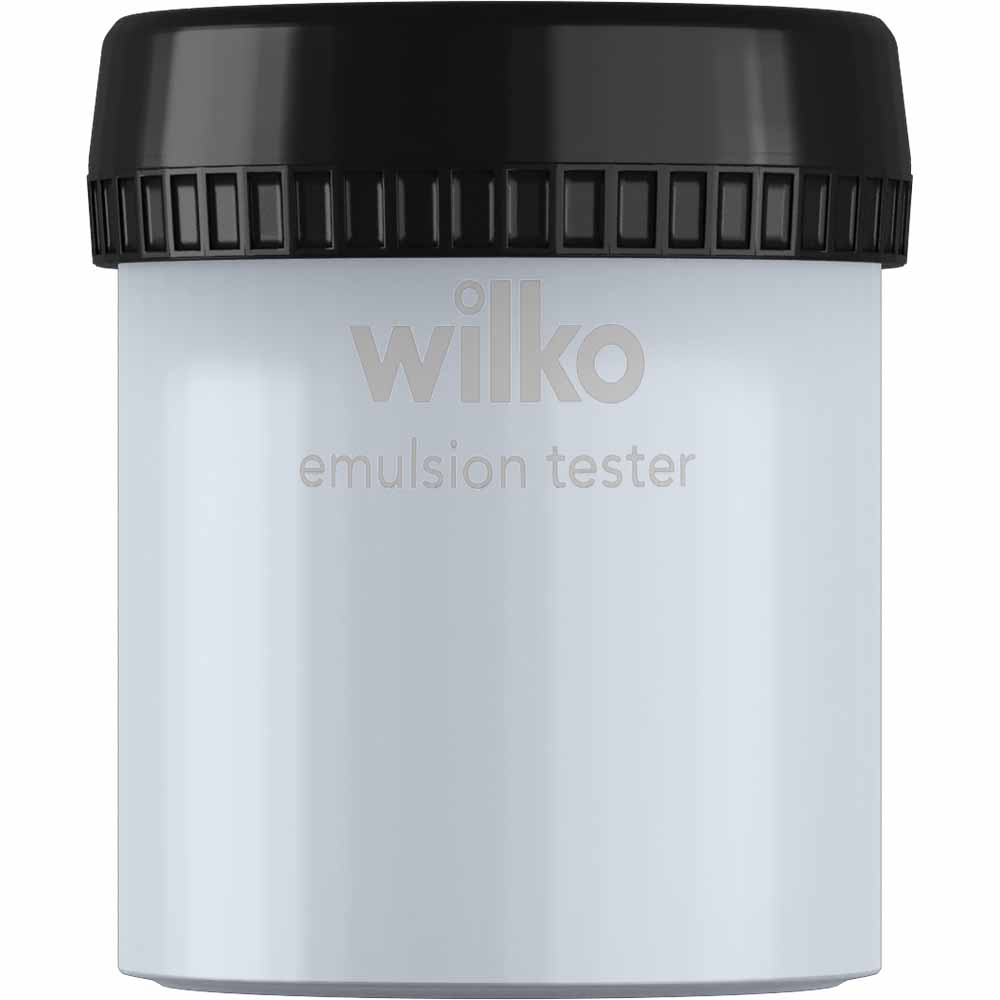 Wilko Misty Blue Emulsion Paint Tester Pot 75ml Image 1