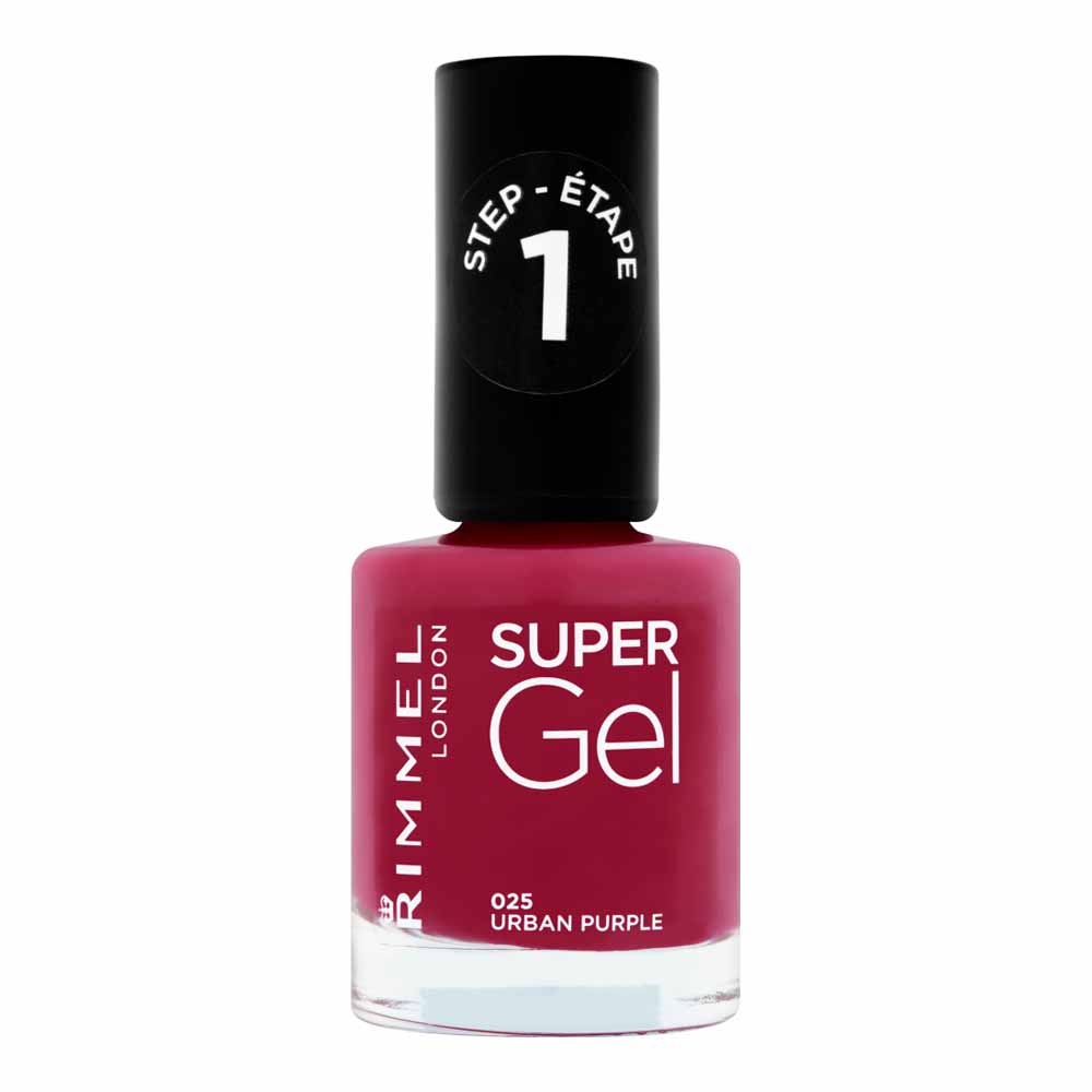 Rimmel Super Gel Nail Polish Urban Purple Image 1