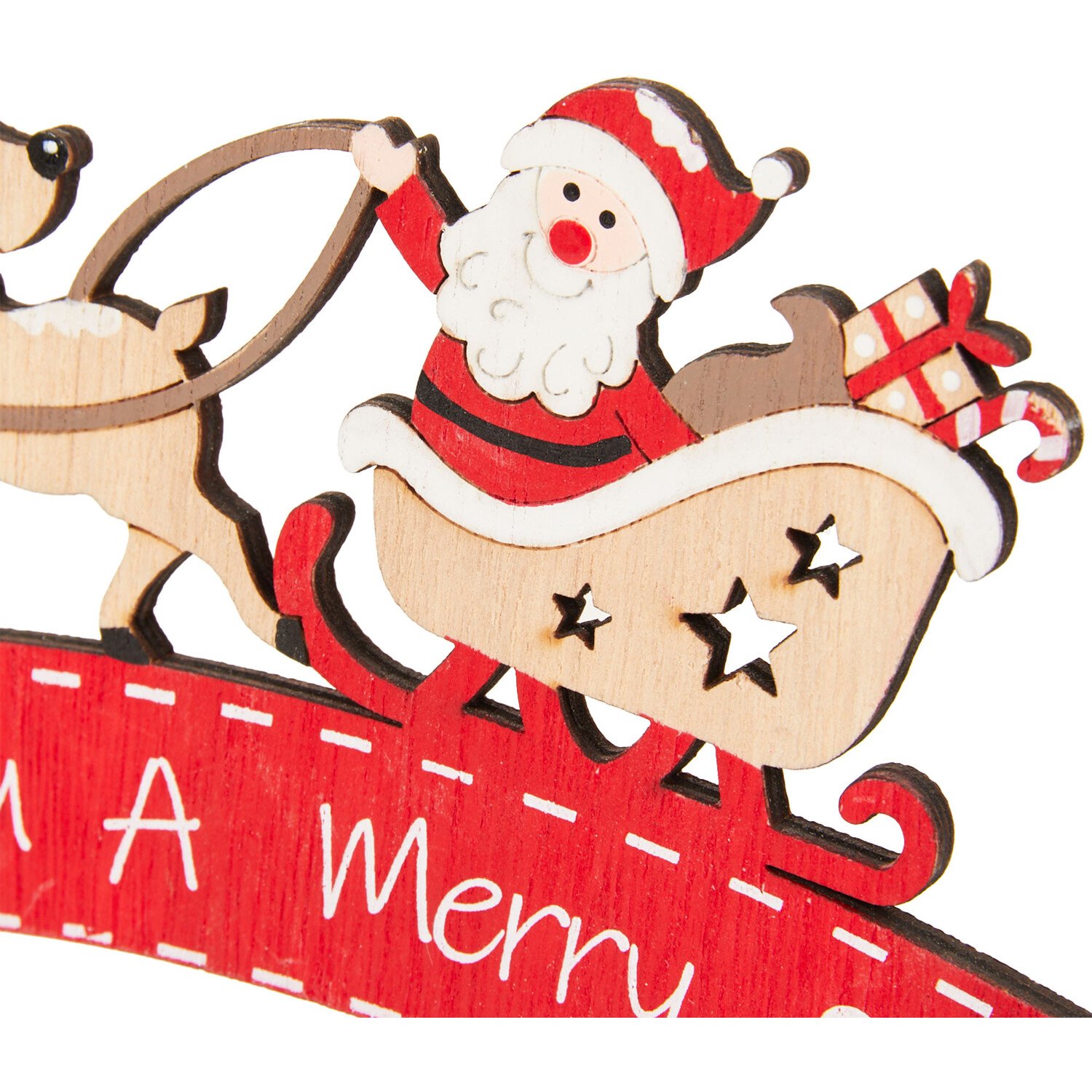 We Wish You a Merry Christmas Wooden Decoration Image 4