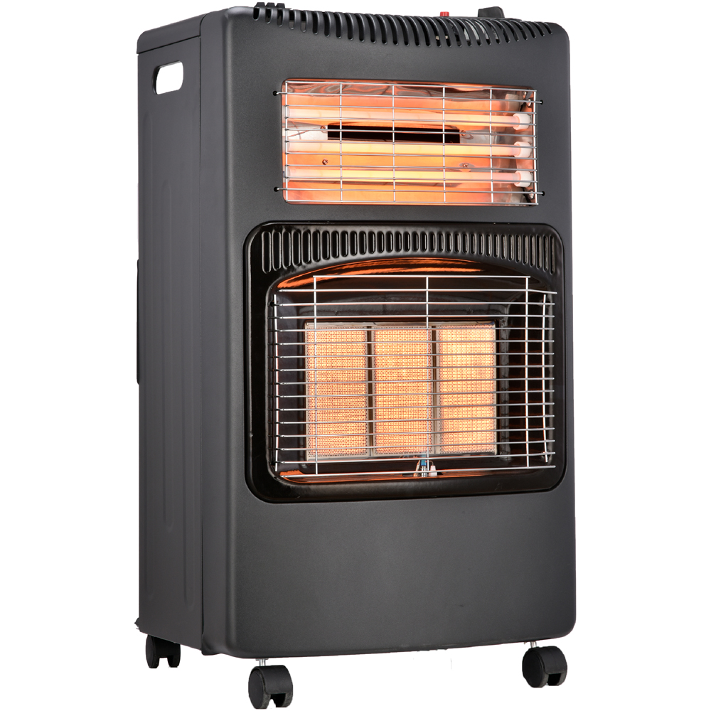AMOS Black Portable Calor Gas and Electric Heater 1600W Image 4