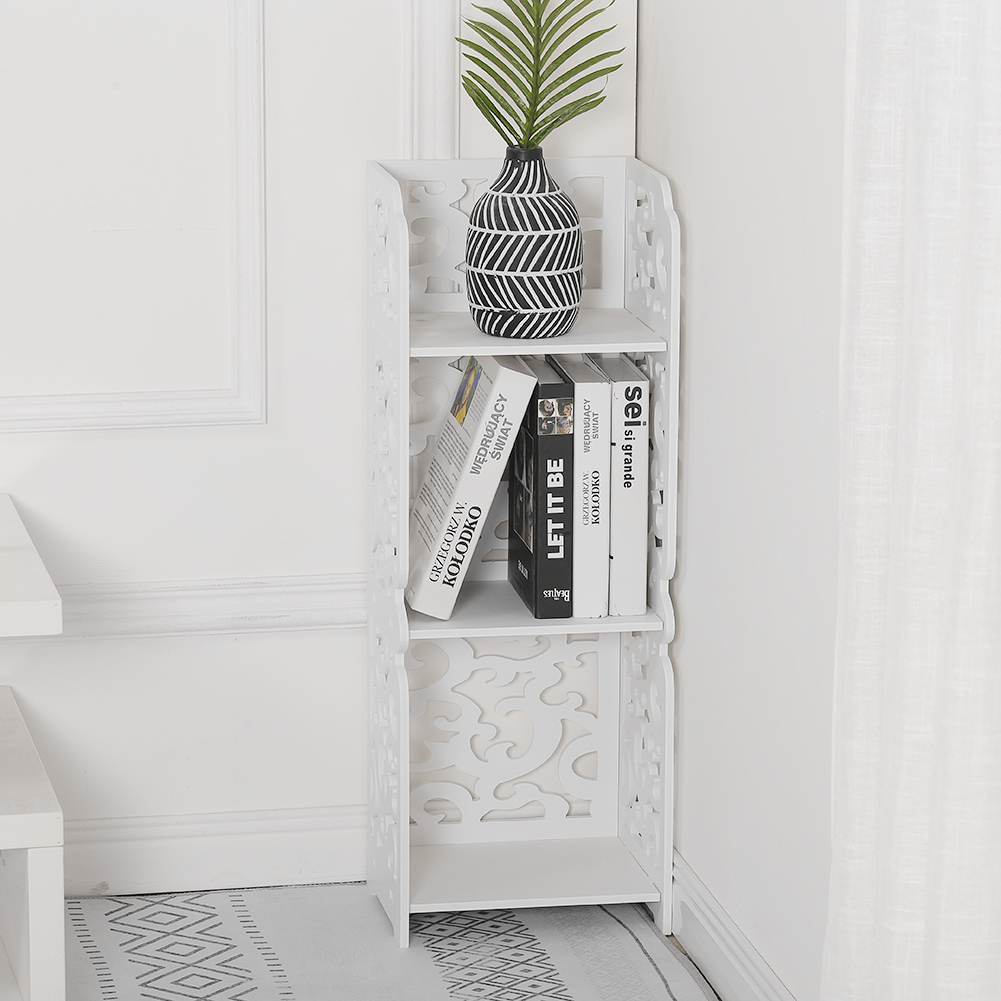Living and Home 3-Tier White Storage Display Shelving Image 5