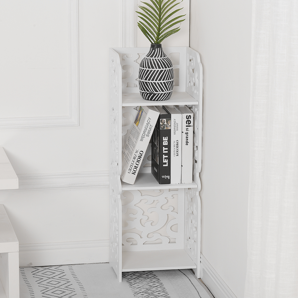 3 Tier White Storage Display Shelving Image 5