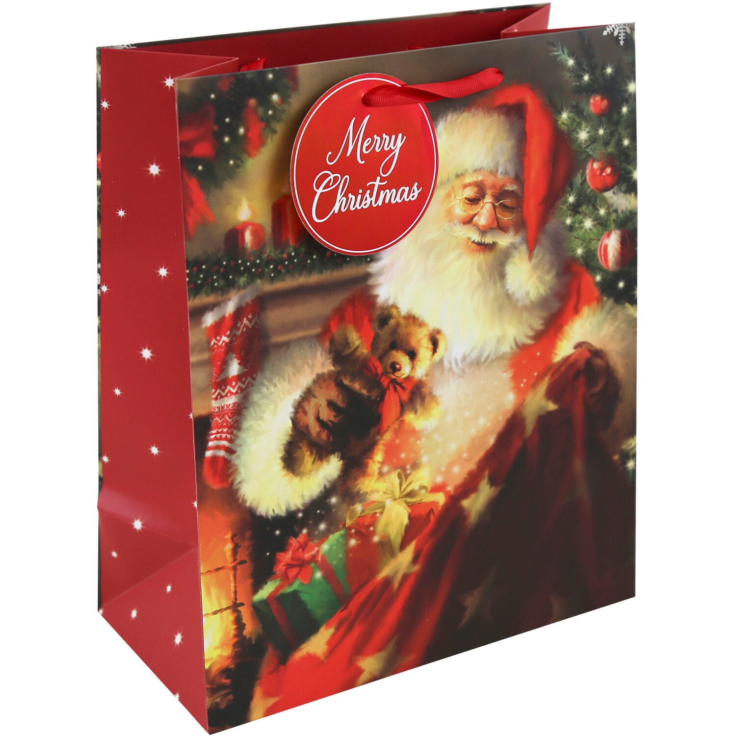 Santa By The Fire Giftbag Large Image 3