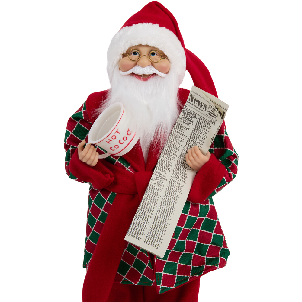 Pyjama Standing Santa Decoration Image 2