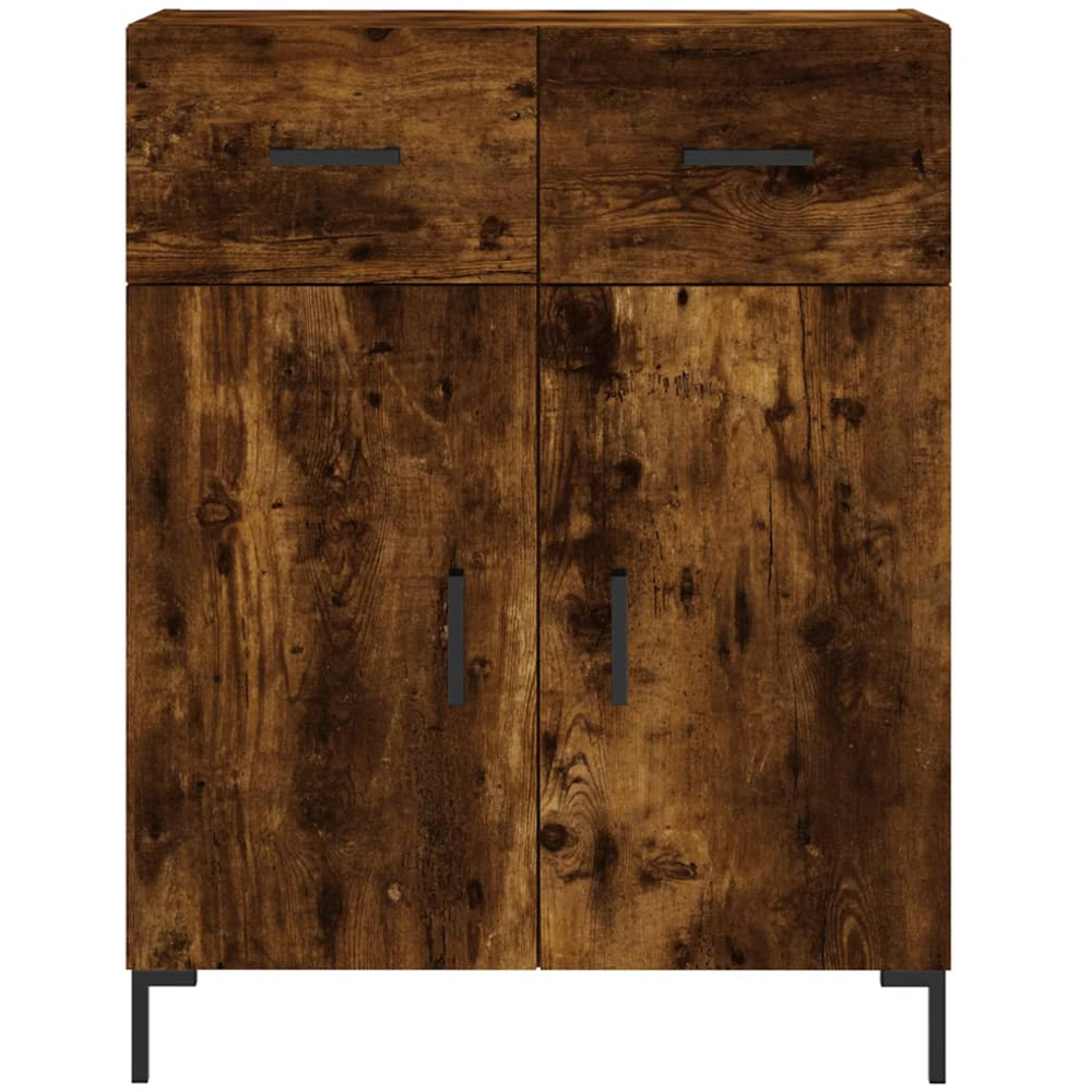 vidaXL 4 Door 2 Drawer Smoked Oak Highboard Image 8