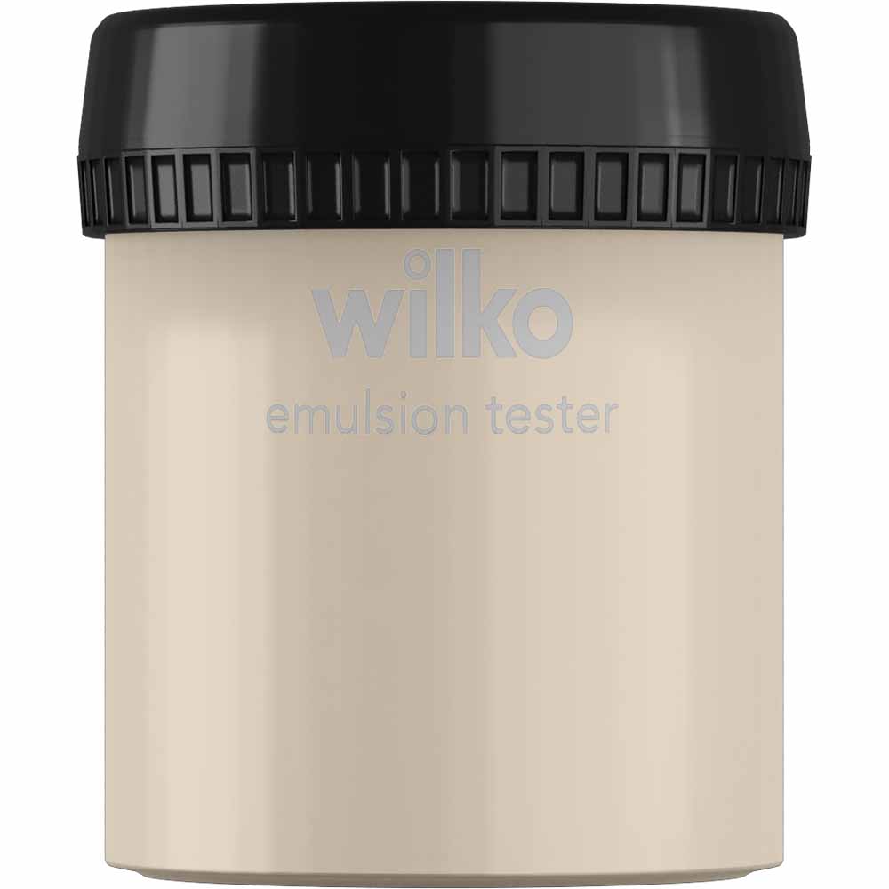 Wilko Milky Coffee Emulsion Paint Tester Pot 75ml Image 1