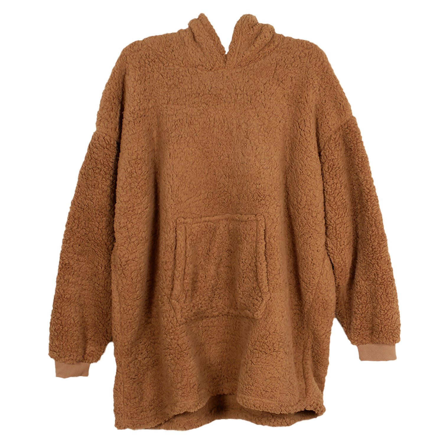 Grey or Beige Teddy Hoodie - Grey or Beige Image 1