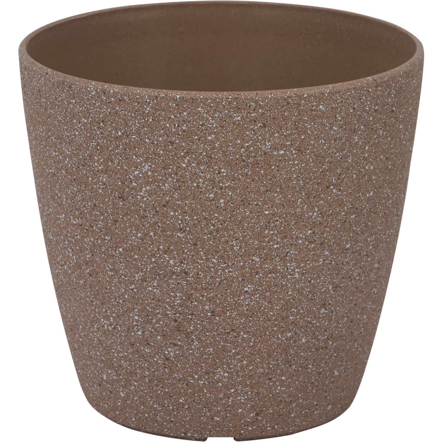 Sandstone Textured Plastic Plant Pot 17cm Image 1