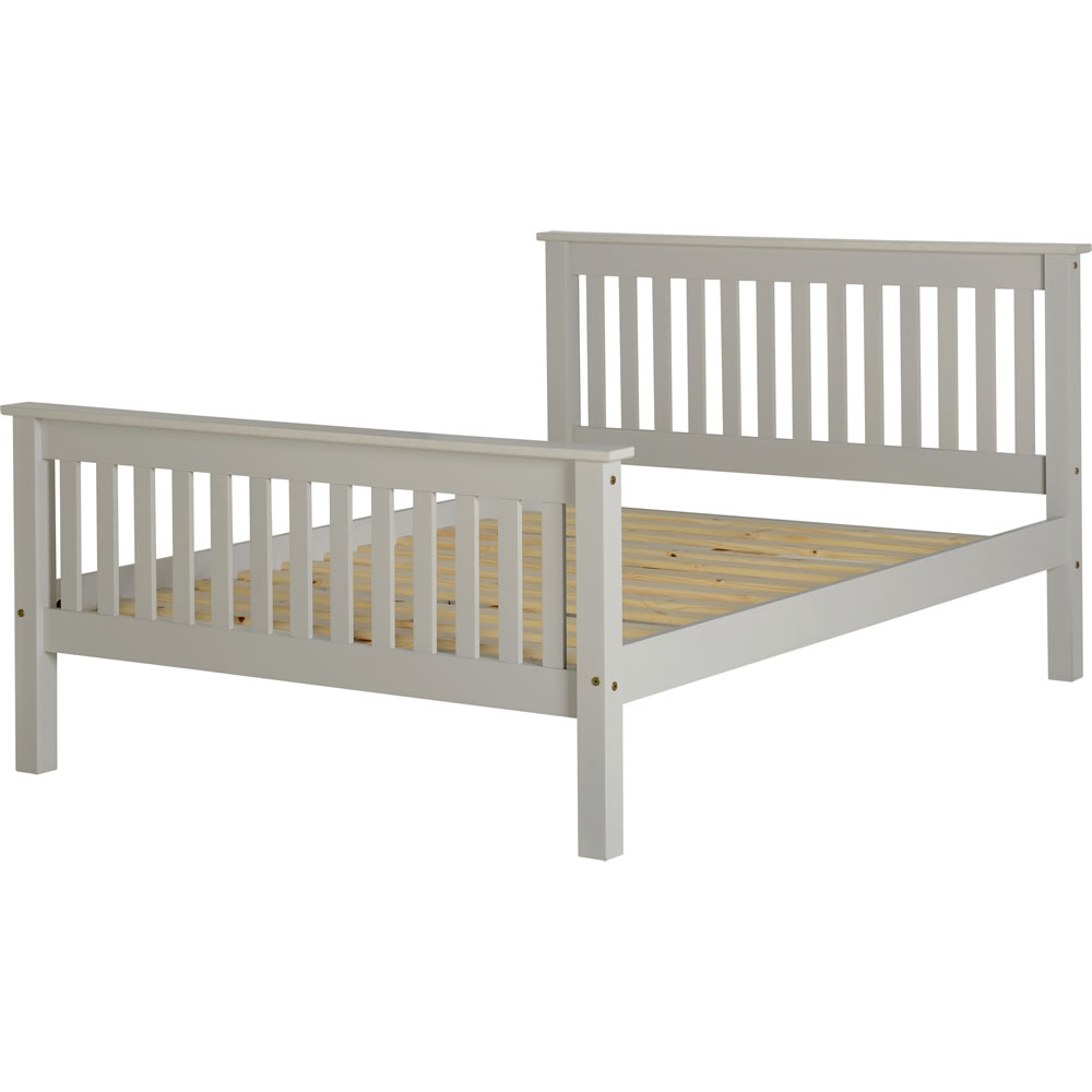 Ville Grey High Foot End Double Bed Image 2