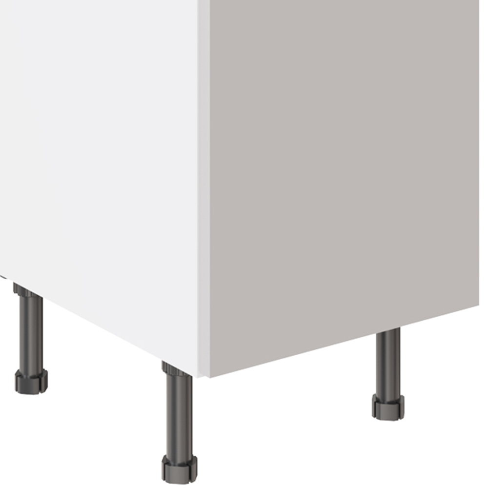 Kitchen Kit Value Slab Matt Light Grey Drawerline Base Cabinet 400mm Image 3