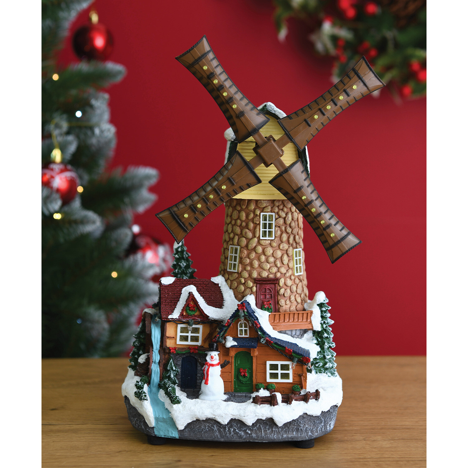 Christmas Windmill - Brown Image 4