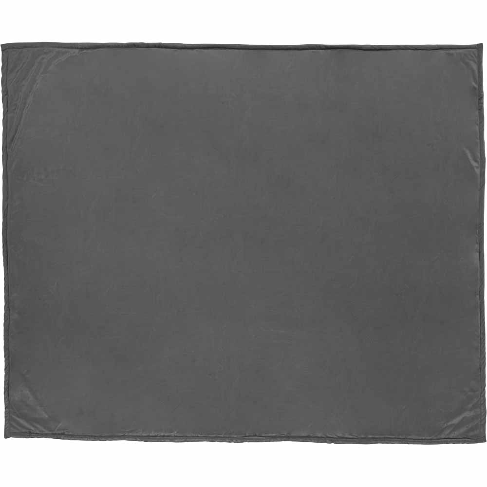 Wilko Fleece Sherpa Throw Grey 180 x 150cm Wilko