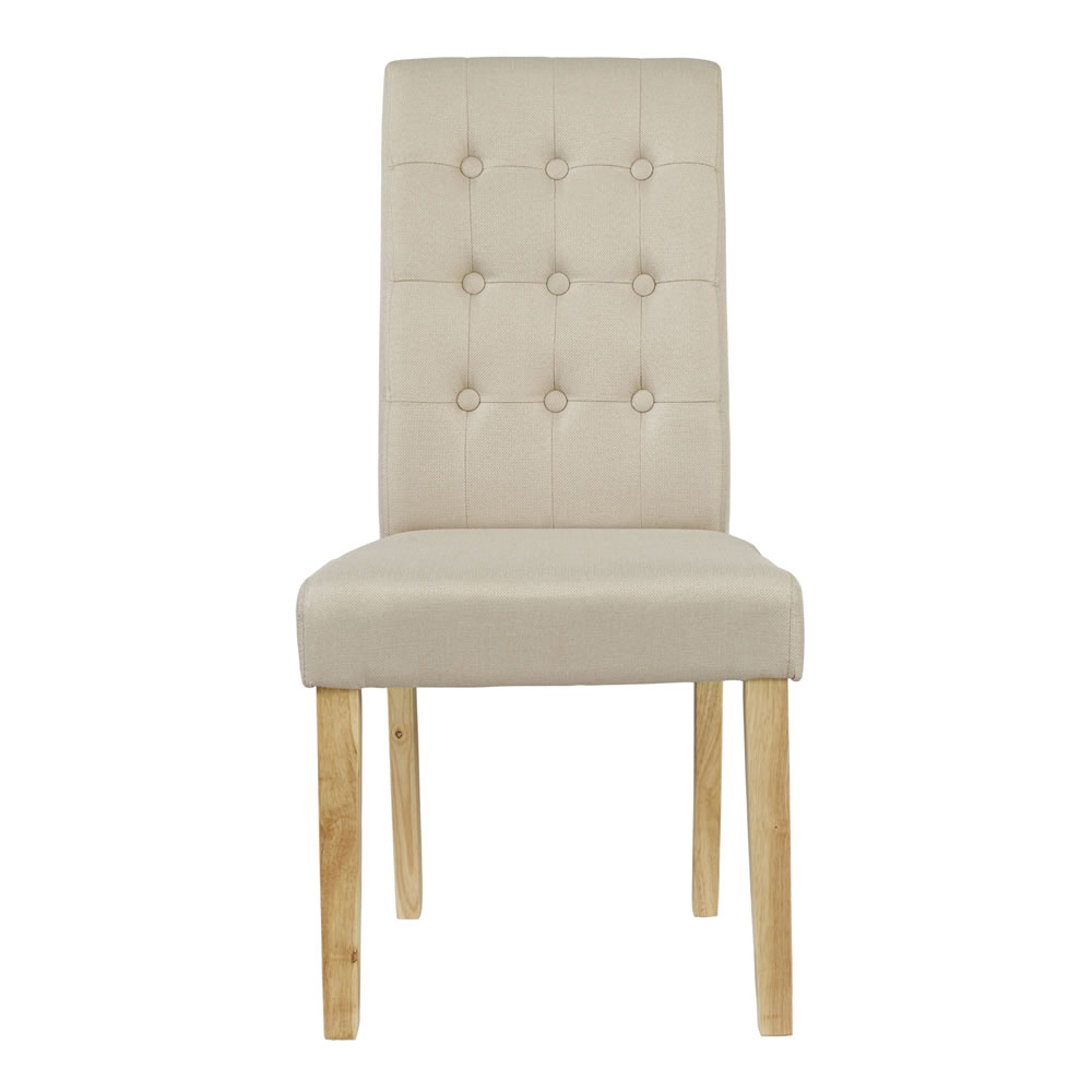 Roma Set of 2 Beige Dining Chairs Image 1