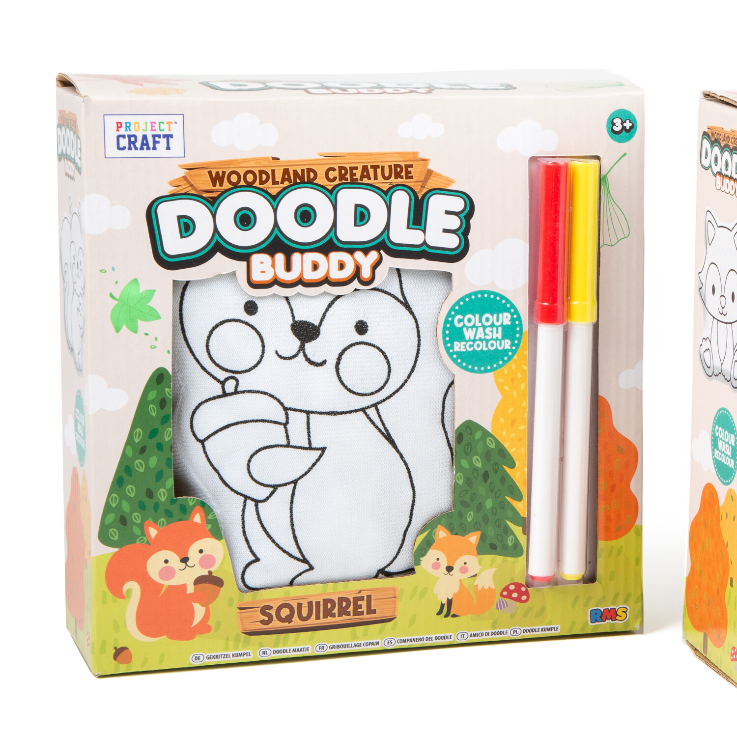 Woodland Animal Doodle Buddie - White Image 2