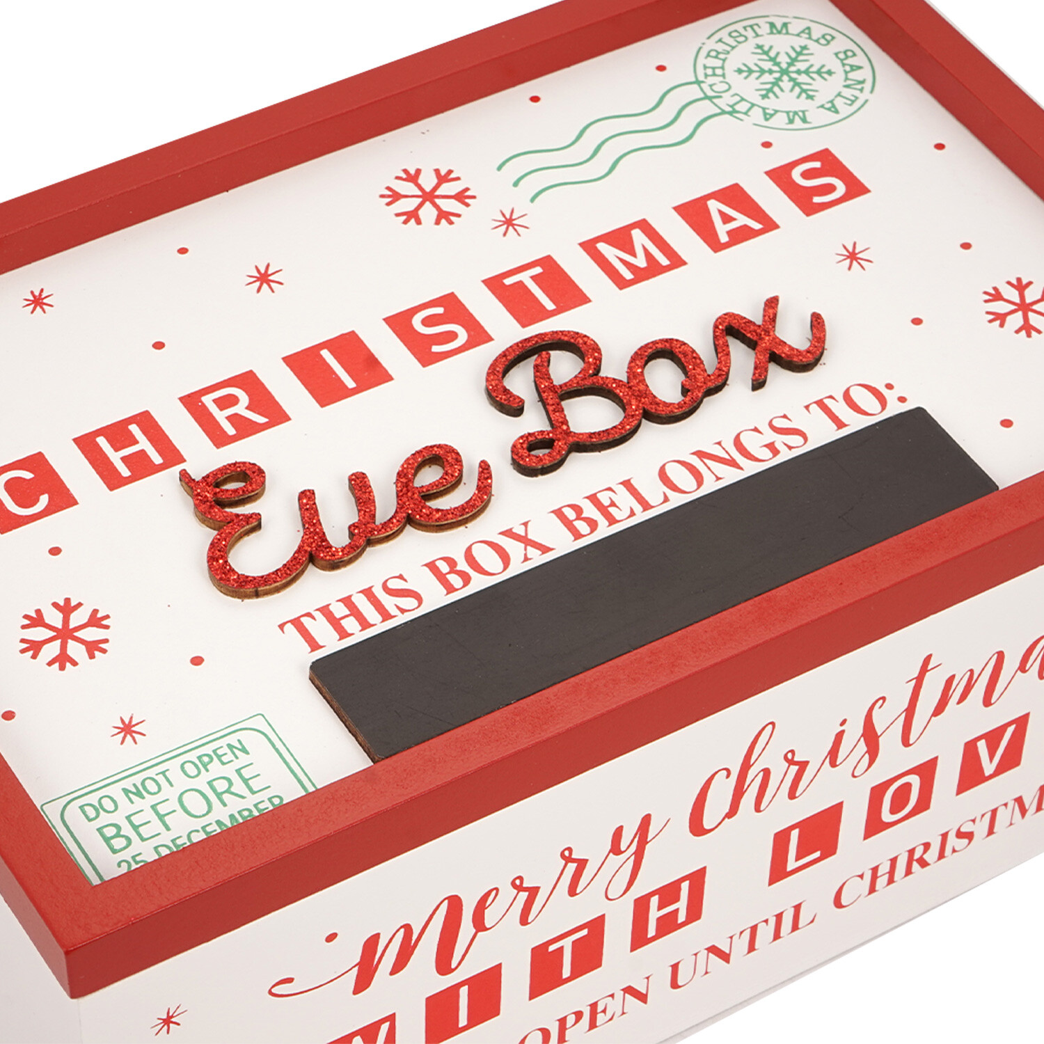 Red and White Christmas Eve Box - White Image 2