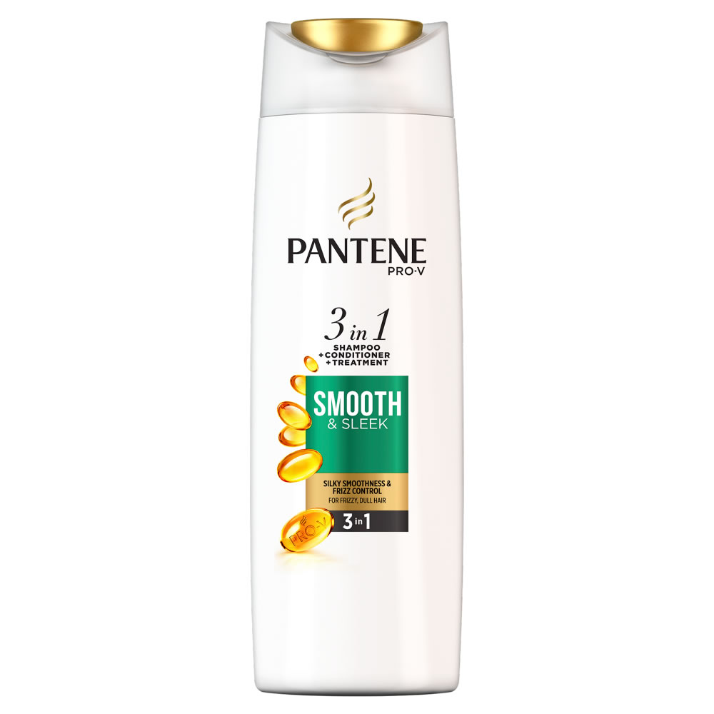 Pantene Gold Series 2 in 1 Smooth & Sleek Shampoo and Conditioner 360ml Image