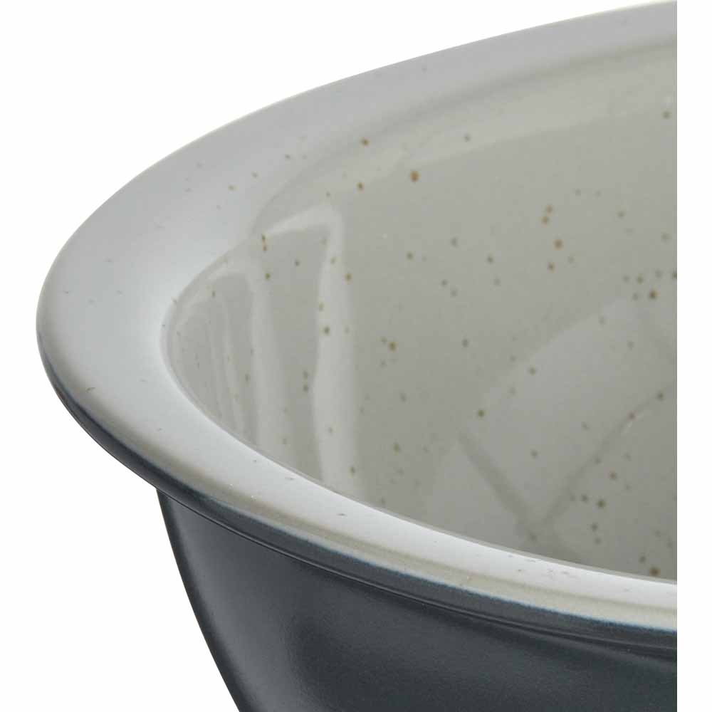 Wilko Grey Speckle Stoneware Pie Dish Image 3