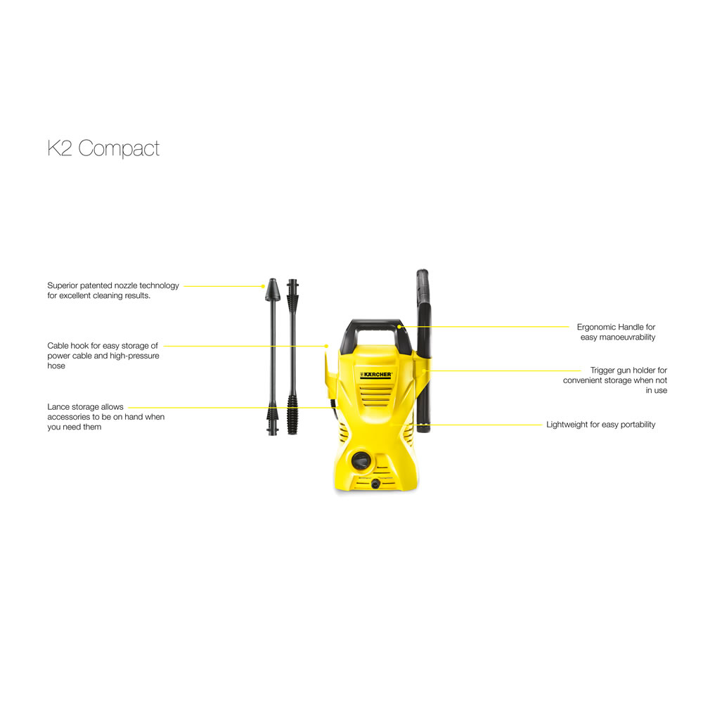 Karcher K2 Compact Pressure Washer 1400W Image 3