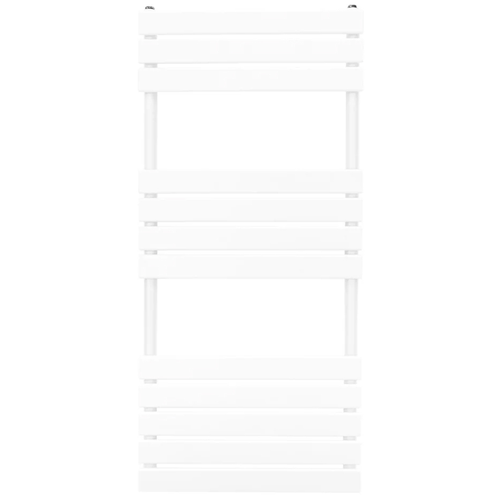 Monster Shop 2070BTU White Flat Panel Towel Radiator 1200 x 500mm Image 1