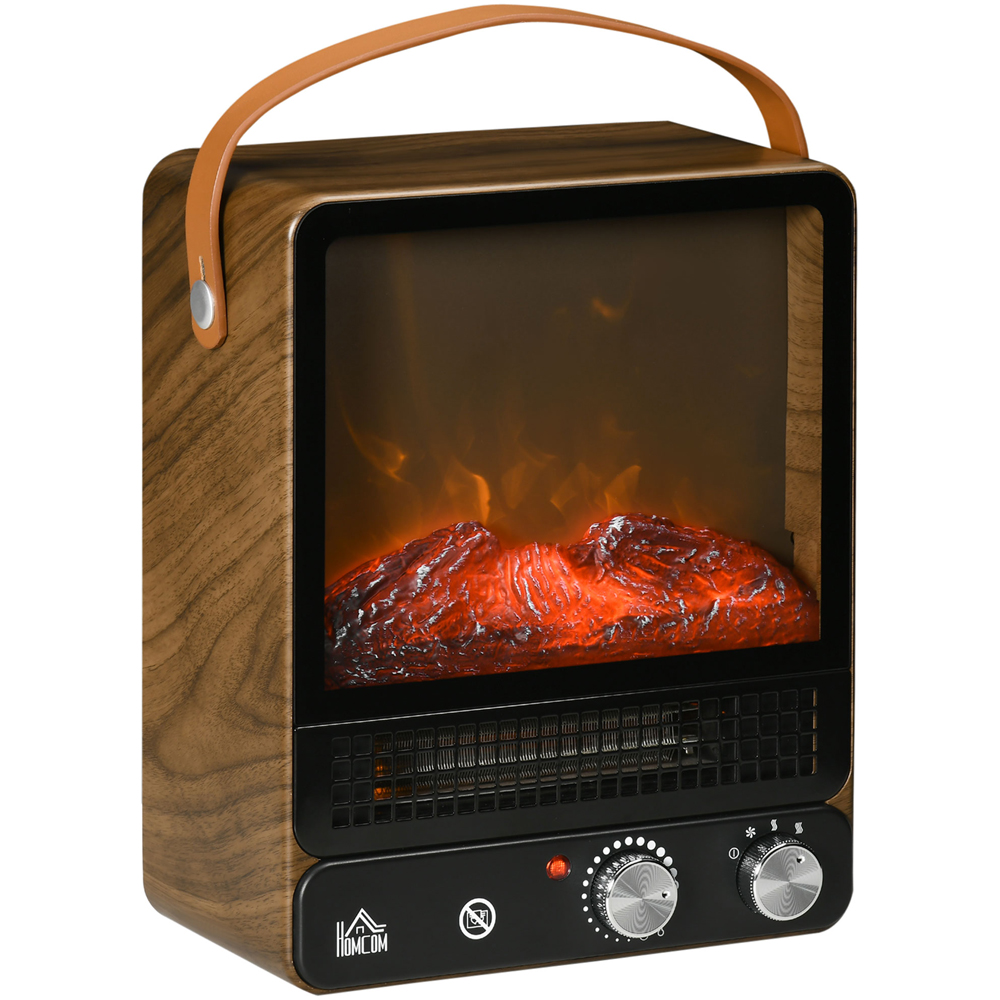 HOMCOM Ava Tabletop Electric Fireplace Heater Image 1