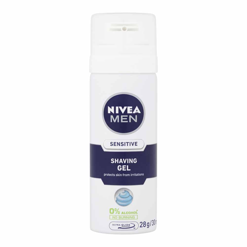 Nivea Men Shaving Sensitive Shaving Gel Travel Size 30ml Image 1