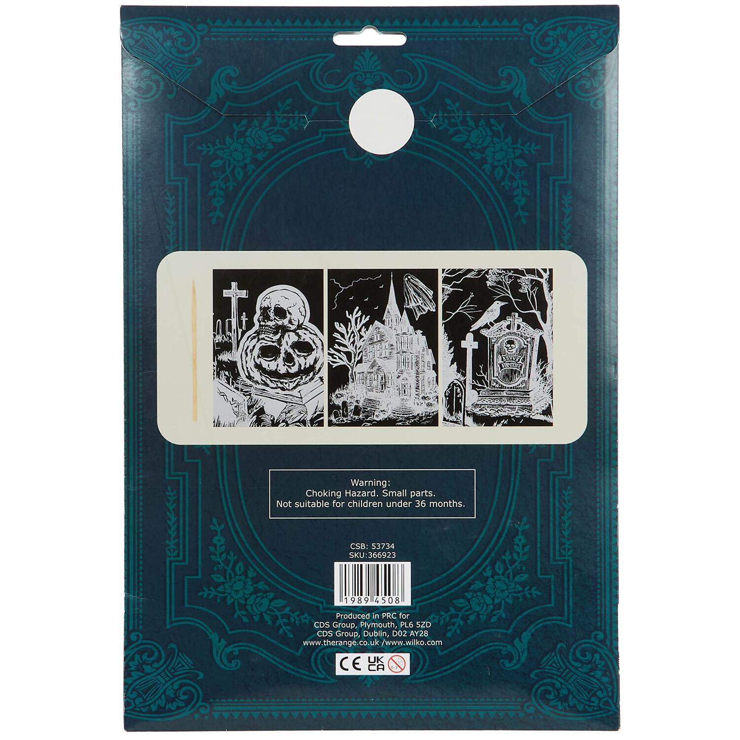 Halloween Engraving Art Kit - Black and White Image 2