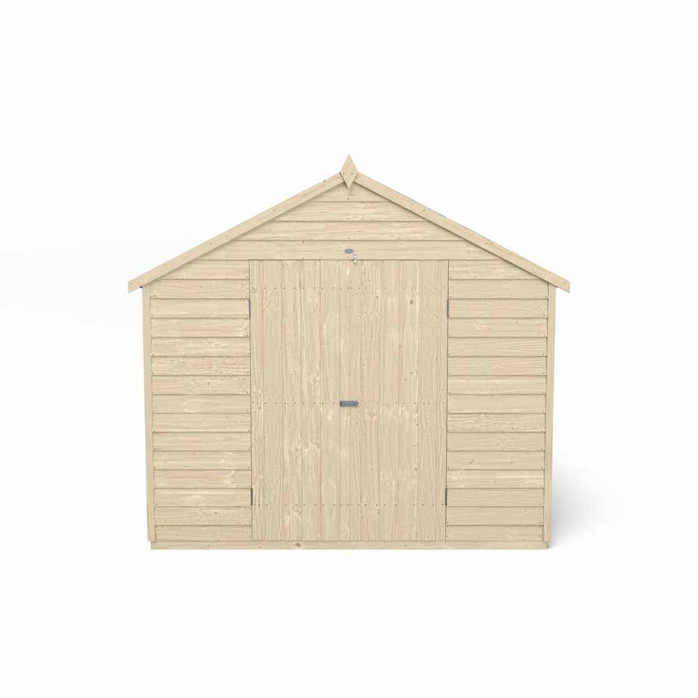 Forest Garden 10 x 8ft Double Door Pressure Treated Overlap Apex Shed Image 12