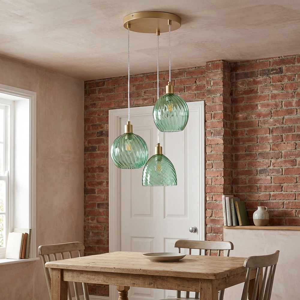 Pippa 3 Lamp Gold Ceiling Light Image 6