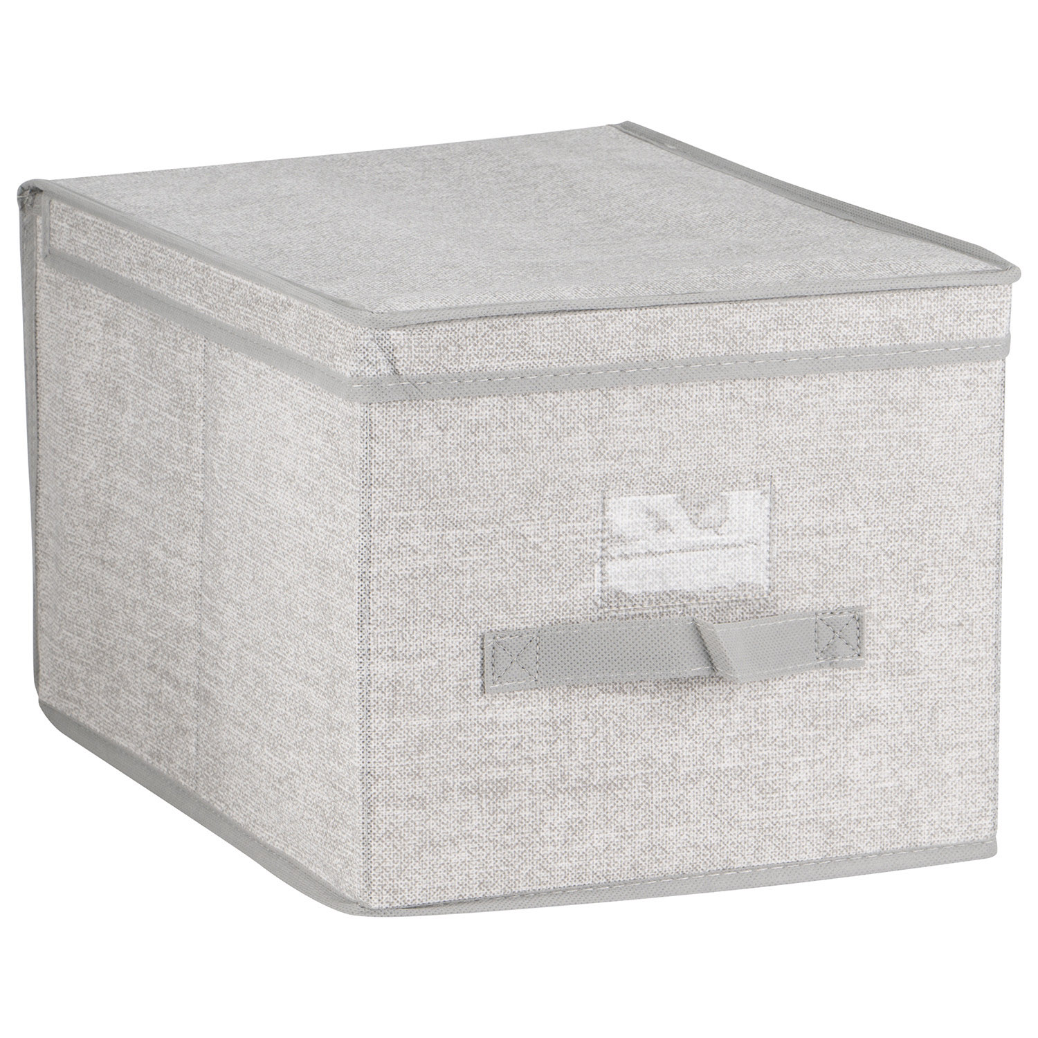 Foldable Fabric Grey Large Storage Box Image 1