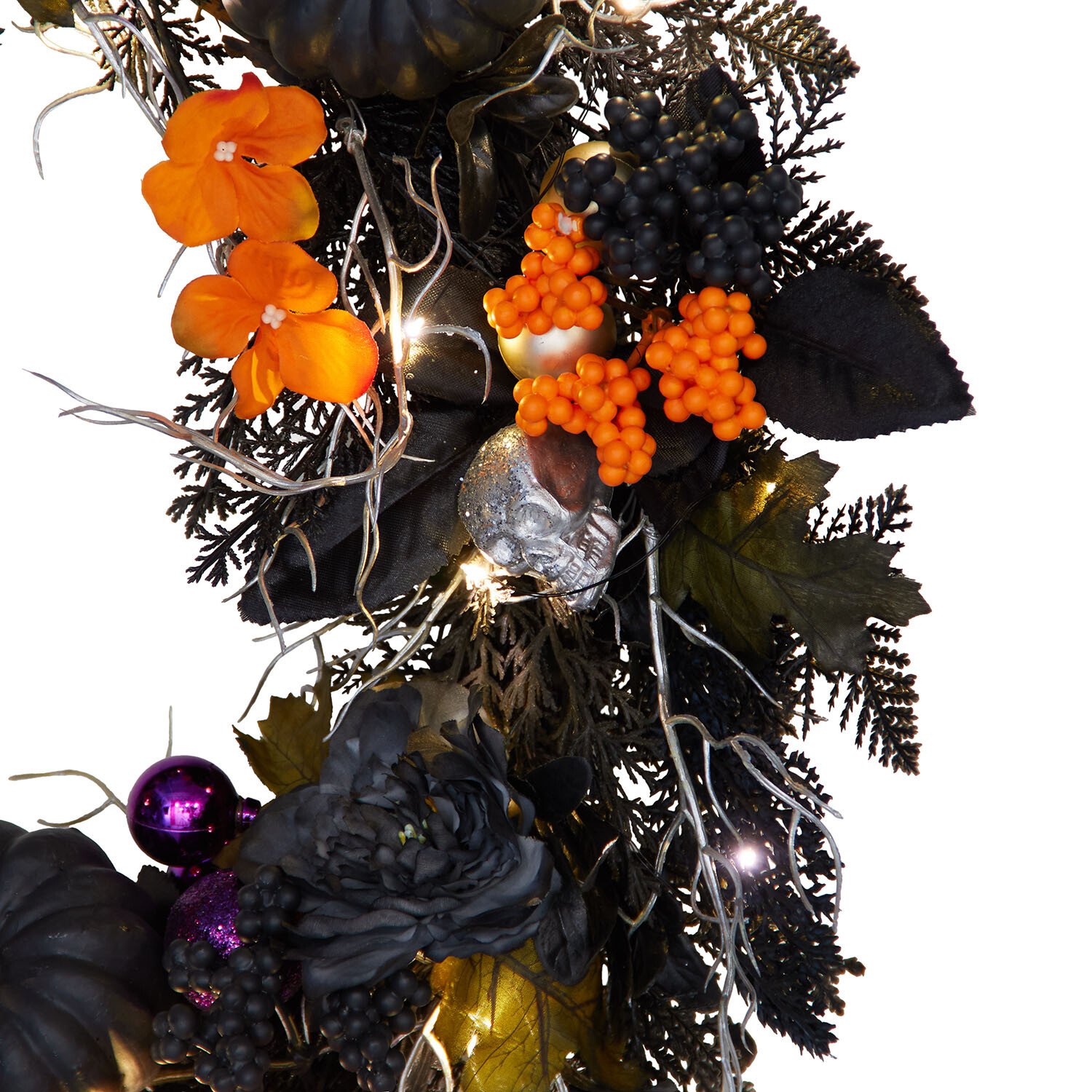 Halloween LED Wreath Multicolour Image 3